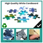 500 Pieces Puzzles for Adult Jigsaw Puzzle 500 Piece Puzzle Children Elderly Puzzle Mountain Forest Lake Puzzle Gift for Mom Dad Family Friend Family Activity Games Home Decor Wall Art 20.5x15IN