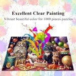 HUADADA Jigsaw Puzzles for Adults 1000 Pieces, Family Dinner Interlock Perfectly Letter on Back No Dust, Home Decor Birthday Party Toy for Men Women Elders Seniors (27.5"x19.6"), 1:1 Poster