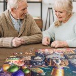 HUADADA Jigsaw Puzzles for Adults 1000 Pieces, Family Dinner Interlock Perfectly Letter on Back No Dust, Home Decor Birthday Party Toy for Men Women Elders Seniors (27.5"x19.6"), 1:1 Poster