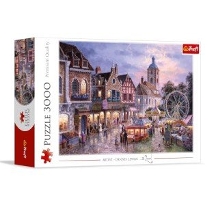 Trefl Funfair 3000 Piece Jigsaw Puzzle Red 46"x33" Print, DIY Puzzle, Creative Fun, Classic Puzzle for Adults and Children from 15 Years Old