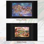 Lavievert 1500 Piece Jigsaw Puzzle Mat Roll Up with Unique Auxiliary Line Design, Portable Puzzle Board for Adults & Kids, Non-Slip Puzzle Keeper Storage Saver for 1500 1000 500 Piece Puzzles