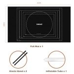 Lavievert 1500 Piece Jigsaw Puzzle Mat Roll Up with Unique Auxiliary Line Design, Portable Puzzle Board for Adults & Kids, Non-Slip Puzzle Keeper Storage Saver for 1500 1000 500 Piece Puzzles