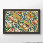 Pintoo Jigsaw Puzzles 4000 Piece for Adults - Smart - The Market Beautiful Plastic Puzzle for Home Decor Zero Dust Easy Storage [H1776]