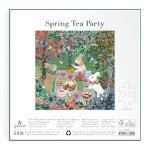 Galison Spring Tea Party – 500 Piece Foil Jigsaw Puzzle Featuring Beautiful Artwork of Rabbits Enjoying A Tea Party