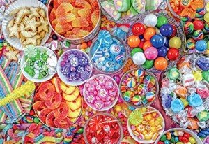Buffalo Games - Lars Stewart - Candy Party! - 2000 Piece Jigsaw Puzzle for Adults Challenging Puzzle Perfect for Game Nights