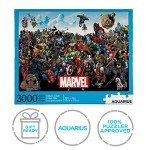 Aquarius Marvel Puzzle Cast (3000 Piece Jigsaw Puzzle) - Officially Licensed Marvel Merchandise & Collectibles - Glare Free - Precision Fit - 32x45in