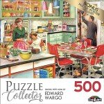 RoseArt - Puzzle Collector - Baking with Mom - 500 Piece Jigsaw Puzzle for Adults
