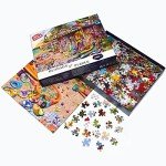 HUADADA Jigsaw Puzzles for Adults 1000 Pieces, Beach Shop Interlock Perfectly No Dust, Home Decors Family Challenge Toys for Men Women Elders Seniors (27.5"x19.6"), 1:1 Poster