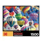 RoseArt - Kodak Premium - Hot Air Balloons Above The Clouds - 1500 Piece Jigsaw Puzzle for Adults