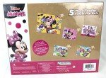 Disney Minnie Mouse 5 Wood Jigsaw Puzzles in Wood Storage Box