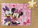Disney Minnie Mouse 5 Wood Jigsaw Puzzles in Wood Storage Box