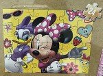 Disney Minnie Mouse 5 Wood Jigsaw Puzzles in Wood Storage Box