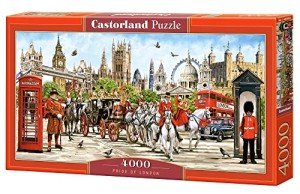 CASTORLAND 4000 Piece Jigsaw Puzzles, Pride of London, Great Britain, Iconic Monuments of London, Adult Puzzles, Castorland C-400300-2