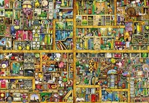 Ravensburger Magical Bookcase 18,000 Piece Jigsaw Puzzle for Adults - 17825 - Handcrafted Tooling, Durable Blueboard, Every Piece Fits Together Perfectly