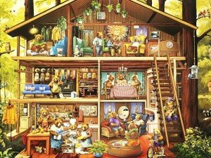500 Piece Puzzles for Adults - Jigsaw Puzzles - Bear Cabin - Designed by Bigelow Illustrations
