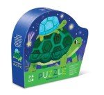 Crocodile Creek 12-Piece Mini Jigsaw Puzzle - Fun Floor Puzzles for Kids Ages 2-4 and Up - Heavy-Duty Shaped Box for Storage - Turtles Together - 12" x 9" Finished