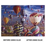 YAKAMOZ Updated Jigsaw Puzzle Glue with New Sponge Head for Adults Clear Water-Soluble Special Craft Puzzle Glue Quick Dry for 1000/1500/3000 Pieces of Puzzle,120ML