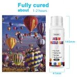 YAKAMOZ Updated Jigsaw Puzzle Glue with New Sponge Head for Adults Clear Water-Soluble Special Craft Puzzle Glue Quick Dry for 1000/1500/3000 Pieces of Puzzle,120ML
