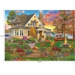 RoseArt - Kodak Premium Cork - Lakeside Home - 1000 Piece Jigsaw Puzzle for Adults