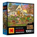 RoseArt - Kodak Premium Cork - Lakeside Home - 1000 Piece Jigsaw Puzzle for Adults
