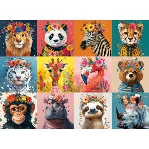 500 Piece Puzzles for Adults,Beautiful Wild Animals Jigsaw Puzzle for Adults Kids Seniors,Recycled Cardboard Dogs Puzzle 500 Piece,Family Activity Great Gift for Family Friends 20.5 * 15 inch