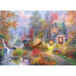 RoseArt - Abraham Hunter - Fairytale Cottage - 1000 Piece Jigsaw Puzzle for Adults