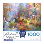 RoseArt - Abraham Hunter - Fairytale Cottage - 1000 Piece Jigsaw Puzzle for Adults