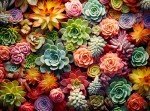 1000 Piece Puzzle for Adults - Succulent Plants Puzzle - Family Puzzle Toys, Puzzle Puzzles Gift (Succulent, 1000 Pieces)