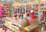 Ravensburger The Coveted Closet 1000 Piece Jigsaw Puzzle | Boutique Wardrobe Experience by Wigwam Studios | Perfect Interlocking Fit | Eco-Friendly Materials