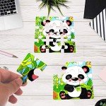 SANNIX 12 Pack Jigsaw Puzzles for Toddlers Wooden Animals Jigsaw Puzzles 9 pcs with 12 Organize Bags for Kids Ages 2 3 4 5 Preschool Educational Puzzles Learning Travel Toys for Boys and Girls