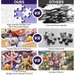 500 Pieces Jigsaw Puzzles for Adults–Colorful Beach Shells Puzzle for Adults Children Elderly–Recycled Paper Puzzle 500 Pieces–Glossy, Sturdy Pieces Challenging Family Game Great Gift Idea (20.5x15in)