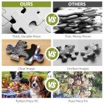 500 Pieces Puzzles for Adults–Dogs Jigsaw Puzzle for Adults Children Elderly–Recycled Paper Puzzle 500 Pieces–Challenging Family Activity Game Gift for Family Friends Men Women Seniors (21x15in)