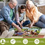 500 Pieces Puzzles for Adults–Dogs Jigsaw Puzzle for Adults Children Elderly–Recycled Paper Puzzle 500 Pieces–Challenging Family Activity Game Gift for Family Friends Men Women Seniors (21x15in)