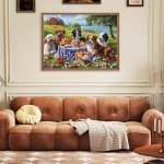 500 Pieces Puzzles for Adults–Dogs Jigsaw Puzzle for Adults Children Elderly–Recycled Paper Puzzle 500 Pieces–Challenging Family Activity Game Gift for Family Friends Men Women Seniors (21x15in)