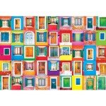 RoseArt - Kodak Premium - Colorful Windows and Doors of Burano - 1500 Piece Jigsaw Puzzle for Adults