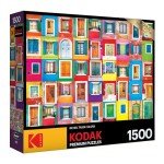 RoseArt - Kodak Premium - Colorful Windows and Doors of Burano - 1500 Piece Jigsaw Puzzle for Adults