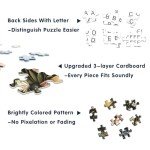 Wildflowers Puzzles for Adults 1000 Pieces, PICKFORU Wildflower Pages Jigsaw Puzzle, Vintage Book Puzzles for Book Lover, Plant Floral Flowers Puzzle as Home Decor