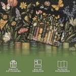 Wildflowers Puzzles for Adults 1000 Pieces, PICKFORU Wildflower Pages Jigsaw Puzzle, Vintage Book Puzzles for Book Lover, Plant Floral Flowers Puzzle as Home Decor
