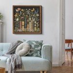 Wildflowers Puzzles for Adults 1000 Pieces, PICKFORU Wildflower Pages Jigsaw Puzzle, Vintage Book Puzzles for Book Lover, Plant Floral Flowers Puzzle as Home Decor