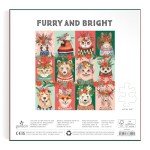 Galison Furry and Bright – 500 Piece Jigsaw Puzzle Featuring Adorable Portraits of Furry Friends Festooned for The Holidays