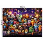 TangComplete - Owl Family Puzzle for Adults 1000 Pieces, Jigsaw Puzzles for Adults 1000 Piece, Puzzle for Adults, Adults Challenging Game Toys, Impossible Puzzle, Family Decoration Puzzle
