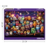 TangComplete - Owl Family Puzzle for Adults 1000 Pieces, Jigsaw Puzzles for Adults 1000 Piece, Puzzle for Adults, Adults Challenging Game Toys, Impossible Puzzle, Family Decoration Puzzle