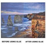 YAKAMOZ Updated Jigsaw Puzzle Glue with Applicator for Adults Clear Water-Soluble Special Craft Puzzle Glue, Non-Toxic and Quick Dry for 3000/4500/5000 Pieces of Puzzle,200ML
