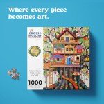 Cross & Glory - Fantastical Treehouse Escape - Jigsaw Puzzle for Adults 1000 Piece | Whimsical Art Style | Fun Puzzle Challenge for Adults and Families | 20x27 Inches | Satin Finish