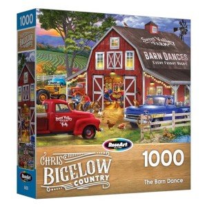 RoseArt - Chris Bigelow - The Barn Dance - 1000 Piece Jigsaw Puzzle for Adults