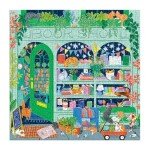 Good Puzzle Co Bookshop Cats – 500 Piece Jigsaw Puzzle Featuring Beautiful Artwork of A Cozy Bookshop Storefront with Cats
