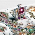 Crystal Elephant Puzzles for Adults 1000 Pieces, Cute Animal Flower Jigsaw Puzzles, Art Pretty Floral Puzzles