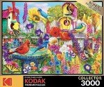 RoseArt - Kodak Premium - Bird Bath Garden - 3000 Piece Jigsaw Puzzle for Adults