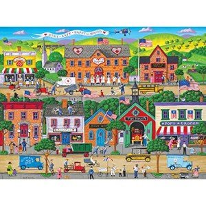 RoseArt - Puzzle Collector - Hometown Heroes - 1000 Piece Jigsaw Puzzle for Adults
