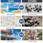 300 Pieces Puzzle for Adults | Beach House Puzzle | Recycled Cardboard Large Piece Jigsaw Puzzles 300 Pieces | Challenging Game Home Decor Birthday Party Gift Toy for Adults Kids Seniors 20.5*15 inch